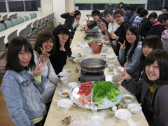 夕食：すき焼き！