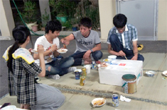 夕食!