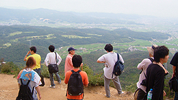 鬼ノ城・休憩所からの眺望